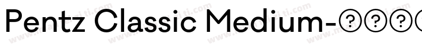 Pentz Classic Medium字体转换
